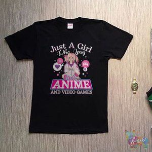 Just A Girl Who Loves Anime And Video Games Tee